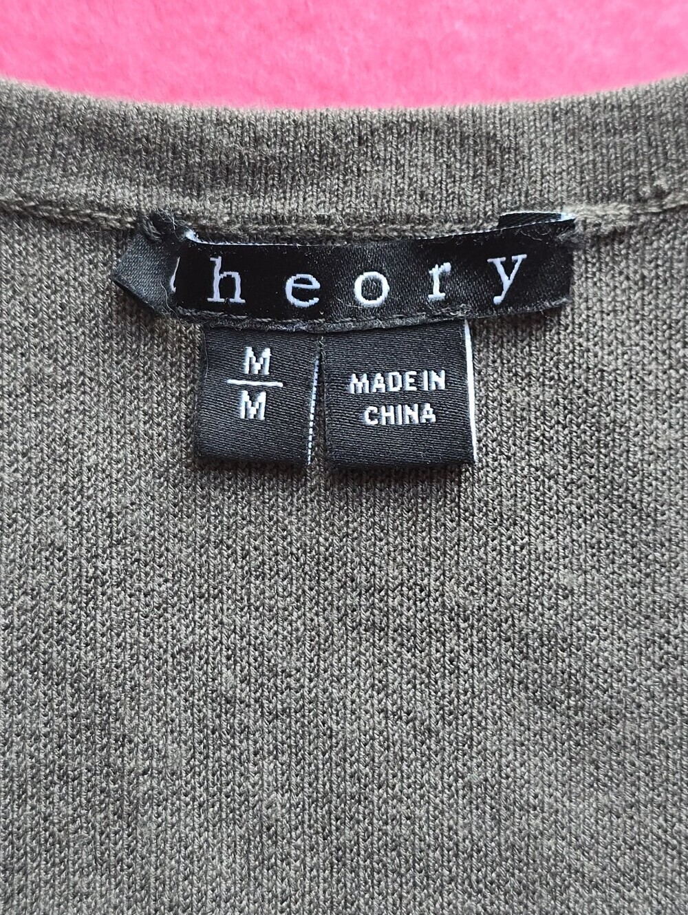 Theory Grey and White Colorblock Knit Sleeveless Mini Sheath Dress M - Picture 3 of 8